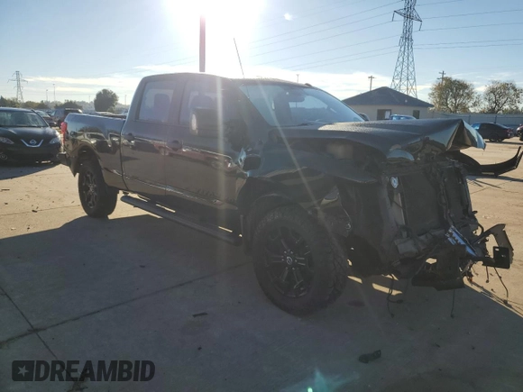 2018 Nissan Titan XD SV with VIN 1N6BA1F48JN520938, listed as a Copart auction lot 79501474 with 262,120 mi miles and Salvage Title. Bid and sale history available at carsss.com. Image 4.