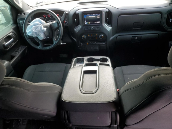 2021 Chevrolet Silverado 1500 Custom with VIN 1GCPYBEK9MZ394709, listed as a Copart auction lot 85477834 with 38,313 mi miles and Salvage Title. Bid and sale history available at DreamBid. Image 8.