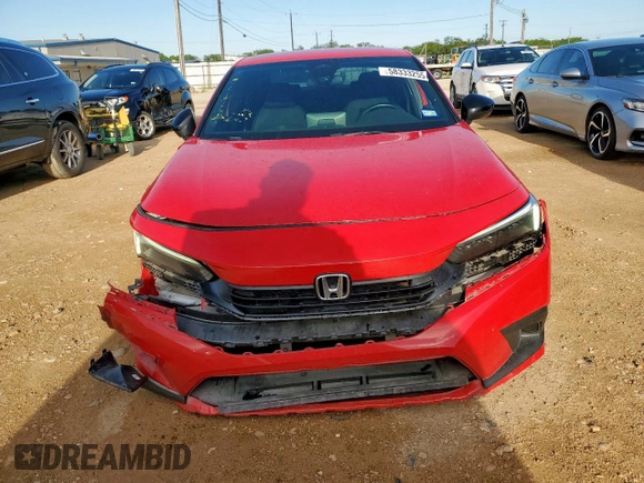 2023 Honda Civic Sport с VIN 2HGFE2F58PH521100, выставлен на аукционе Copart как лот 58333255 с пробегом 23 778 миль миль и Списание • Salvage title. История ставок и продаж доступна на DreamBid. Изображение 5.