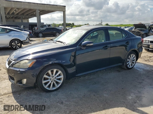 2009 Lexus IS with VIN JTHCK262395033522, listed as a Copart auction lot 64935254 with 113,594 mi miles and Salvage Title. Bid and sale history available at carsss.com. Image 1.