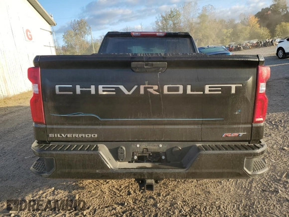 2021 Chevrolet Silverado 1500 RST with VIN 1GCRYEEK3MZ121582, listed as a Copart auction lot 74983994 with 47,459 mi miles and Non Repairable. Bid and sale history available at DreamBid. Image 6.