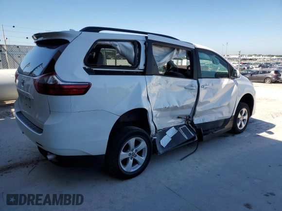 2020 Toyota Sienna LE Auto Access Seat with VIN 5TDKZ3DC2LS081721, listed as a Copart auction lot 63056365 with 67,679 mi miles and Clean title. Bid and sale history available at DreamBid. Image 3.