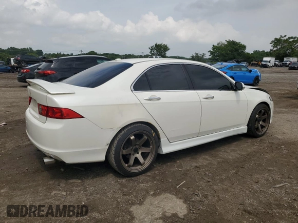 2006 Acura TSX с VIN JH4CL96846C018156, выставлен на аукционе Copart как лот 64400585 с пробегом 166 631 миль миль и Списание • Salvage title. История ставок и продаж доступна на DreamBid. Изображение 3.