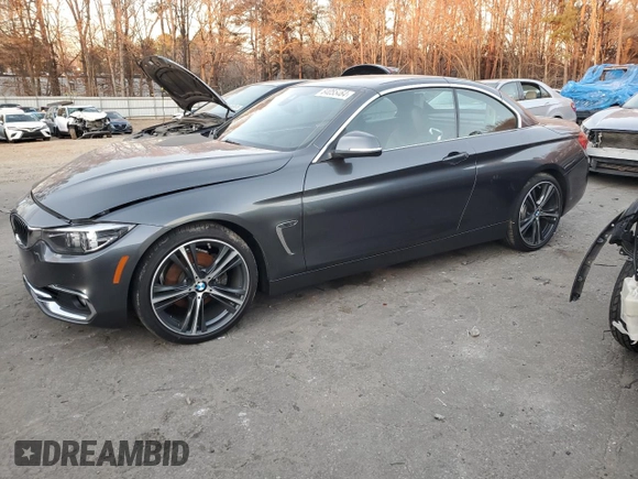 2018 BMW 4 Series 430i with VIN WBA4Z1C59JEC71972, listed as a Copart auction lot 84055464 with 120,699 mi miles and Salvage Title. Bid and sale history available at DreamBid. Image 1.