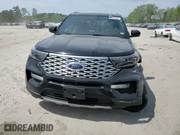 2023 Ford Explorer Platinum with VIN 1FM5K8HC8PGB47242, listed as a Copart auction lot 53545195 with 17,214 mi miles and Salvage title. Bid and sale history available at DreamBid. Image 14.