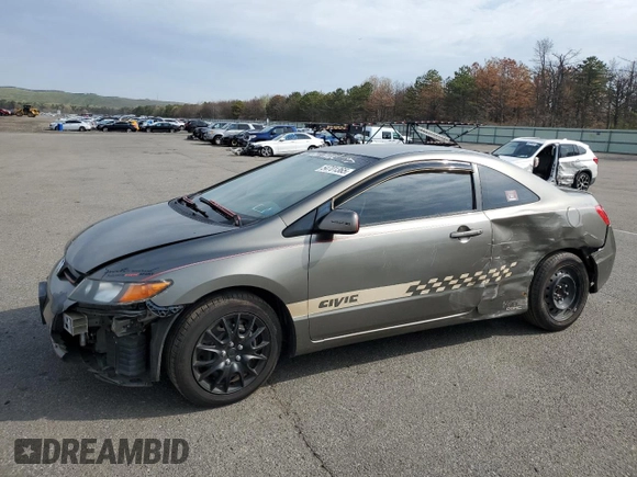2008 Honda Civic Cpe LX with VIN 2HGFG116X8H546585, listed as a Copart auction lot 54701365 with 167,056 mi miles and Salvage Title. Bid and sale history available at carsss.com. Image 1.