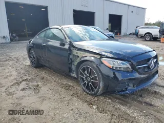 2023 Mercedes-Benz C 300 with VIN W1KWJ8DBXPG129002, listed as a Copart auction lot 84205894 with 13,525 mi miles and Salvage Title. Bid and sale history available at DreamBid. Image 4.