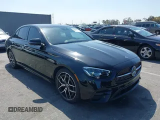 2021 Mercedes-Benz E-Class E 350 with VIN W1KZF8DB5MA971128, listed as a IAAI auction lot 42157523 with 130,320 mi miles. Bid and sale history available at carsss.com. Image 1.