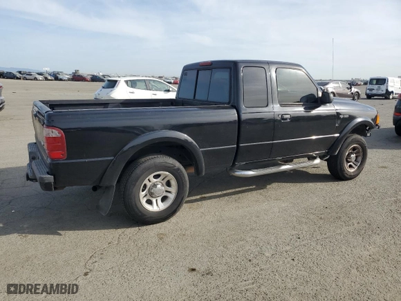 2002 Ford Ranger XL Fleet with VIN 1FTYR44V72PB53023, listed as a Copart auction lot 47576805 with 217,483 mi miles and Salvage Title. Bid and sale history available at carsss.com. Image 3.