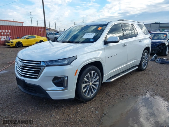 2023 Chevrolet Traverse Premier with VIN 1GNERKKW9PJ177893, listed as a IAAI auction lot 41262583 with 35,470 mi miles. Bid and sale history available at carsss.com. Image 2.