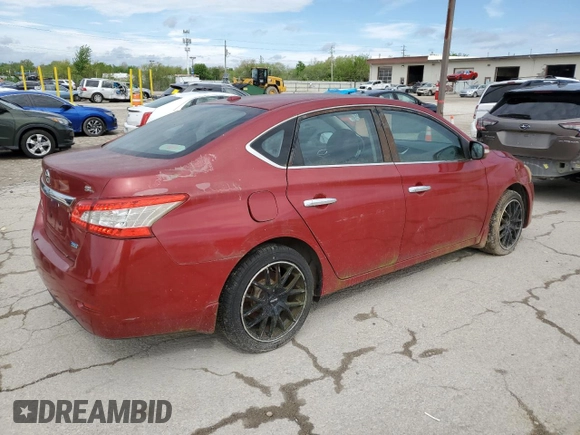2013 Nissan Sentra SR with VIN 3N1AB7AP5DL659674, listed as a Copart auction lot 55461255 with Not Provided miles and Clean Title. Bid and sale history available at DreamBid. Image 3.