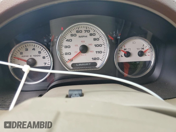 2005 Ford F-150 XLT с VIN 1FTPW12575KE35962, выставлен на аукционе Copart как лот 58705695 с пробегом 272 319 миль миль и Списание • Salvage title. История ставок и продаж доступна на DreamBid. Изображение 9.