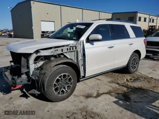 2018 Ford Expedition Limited with VIN 1FMJU1KT8JEA33933, listed as a Copart auction lot 46032815 with 143,949 mi miles and Salvage Title. Bid and sale history available at carsss.com. Image 1.
