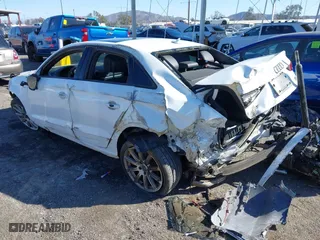2018 Audi A3 Sedan Premium with VIN WAUB8GFF7J1050666, listed as a IAAI auction lot 41625893 with 1 mi miles. Bid and sale history available at carsss.com. Image 3.