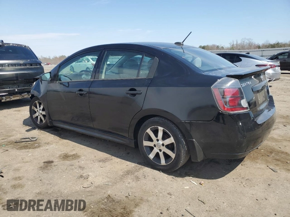 2012 Nissan Sentra SR with VIN 3N1AB6AP6CL631441, listed as a Copart auction lot 51146655 with 98,152 mi miles and Salvage Title. Bid and sale history available at DreamBid. Image 2.