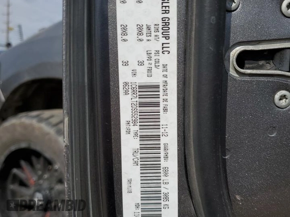 2013 Ram 1500 Outdoorsman with VIN 1C6RR7LT2DS552984, listed as a Copart auction lot 60454414 with 175,247 mi miles and Salvage Title. Bid and sale history available at carsss.com. Image 14.