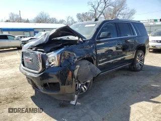 2017 GMC Yukon Denali with VIN 1GKS2CKJXHR389946, listed as a Copart auction lot 48678225 with 156,603 mi miles and Salvage Title. Bid and sale history available at carsss.com. Image 1.