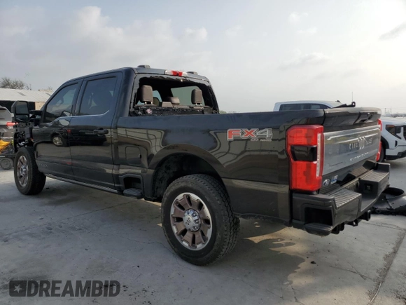 2024 Ford Super Duty F-250 SRW XL with VIN 1FT8W2BTXRED69906, listed as a Copart auction lot 47648225 with 7,381 mi miles and Salvage Title. Bid and sale history available at carsss.com. Image 2.