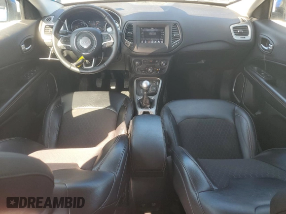 2017 Jeep Compass Latitude with VIN 3C4NJDBB6HT688786, listed as a Copart auction lot 52311265 with 89,282 mi miles and Salvage Title. Bid and sale history available at carsss.com. Image 8.