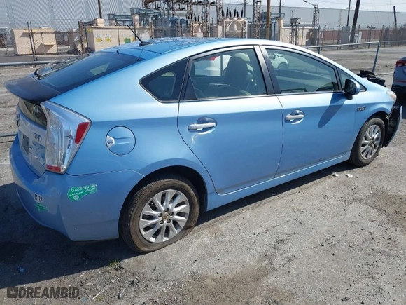 2012 Toyota Prius Plug-In with VIN JTDKN3DP9C3022200, listed as a IAAI auction lot 41968886 with 65,821 mi miles. Bid and sale history available at carsss.com. Image 4.