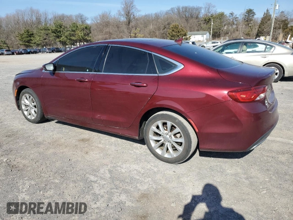 2015 Chrysler 200 C with VIN 1C3CCCCG0FN690248, listed as a Copart auction lot 46929005 with 121,908 mi miles and Salvage Title. Bid and sale history available at carsss.com. Image 2.