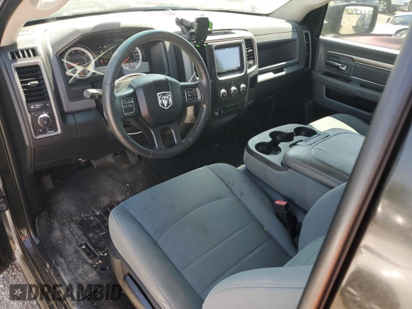 2018 Ram 1500 Express with VIN 3C6JR6AT0JG122755, listed as a Copart auction lot 52092235 with 109,140 mi miles and Salvage title. Bid and sale history available at DreamBid. Image 8.