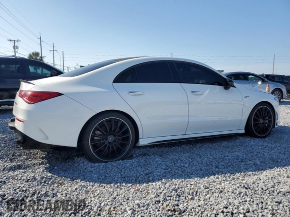 2022 Mercedes-Benz CLA 35 AMG with VIN W1K5J5BB4NN305791, listed as a Copart auction lot 88765115 with 38,844 mi miles and Salvage Title. Bid and sale history available at DreamBid. Image 3.