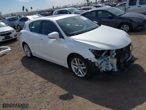 2016 Lexus CT 200h Hybrid with VIN JTHKD5BH3G2260287, listed as a IAAI auction lot 41674397 with 131,771 mi miles. Bid and sale history available at carsss.com. Image 1.