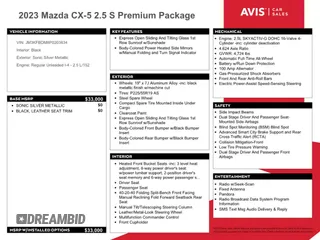 2023 Mazda CX-5 S Premium with VIN JM3KFBDM8P0203834, listed as a Copart auction lot 52496815 with 54,306 mi miles and Non Repairable. Bid and sale history available at DreamBid. Image 12.