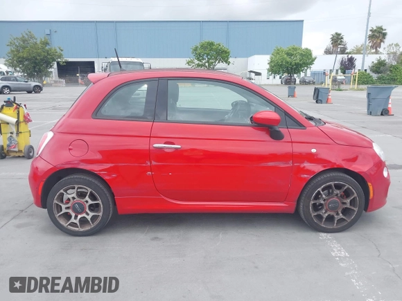 2015 FIAT 500 Sport with VIN 3C3CFFBR2FT528116, listed as a IAAI auction lot 42136399 with 114,548 mi miles. Bid and sale history available at carsss.com. Image 13.