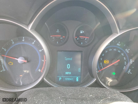 2011 Chevrolet Cruze LT w/1LT with VIN 1G1PF5S95B7199832, listed as a Copart auction lot 89352655 with 109,843 mi miles and Non Repairable. Bid and sale history available at carsss.com. Image 9.