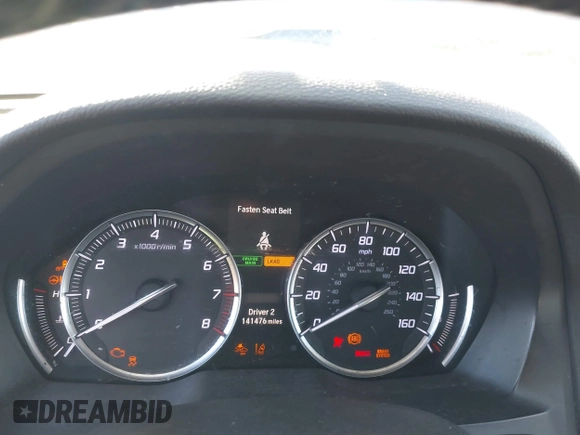 2016 Acura MDX w/Tech with VIN 5FRYD3H46GB004113, listed as a IAAI auction lot 41671704 with 141,476 mi miles. Bid and sale history available at carsss.com. Image 7.