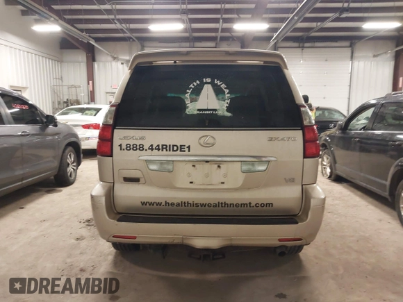 2009 Lexus GX 470 with VIN JTJBT20X690177929, listed as a IAAI auction lot 42006100 with 271,850 mi miles and . Bid and sale history available at carsss.com. Image 16.