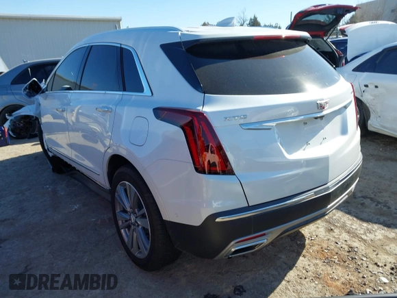 2024 Cadillac XT5 FWD Premium Luxury with VIN 1GYKNCRS2RZ743715, listed as a IAAI auction lot 41375228 with 10,846 mi miles. Bid and sale history available at carsss.com. Image 3.