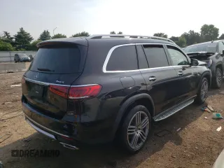 2021 Mercedes-Benz GLS with VIN 4JGFF5KEXMA476900, listed as a Copart auction lot 56831003 with 24,262 mi miles. Bid and sale history available at carsss.com. Image 3.