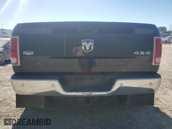 2017 Ram 3500 Laramie with VIN 3C63RRJL6HG690383, listed as a Copart auction lot 75020114 with 0 mi miles and Salvage Title. Bid and sale history available at carsss.com. Image 6.