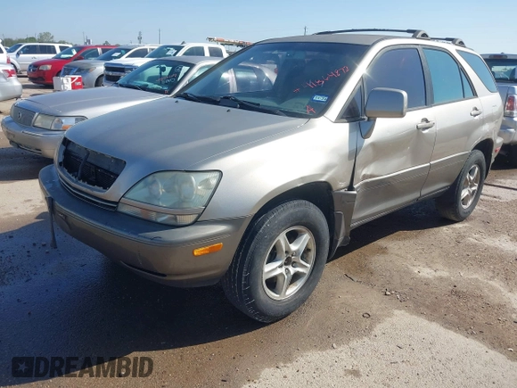 2001 Lexus RX 300 with VIN JTJGF10U410088393, listed as a IAAI auction lot 41864872 with 212,728 mi miles and . Bid and sale history available at DreamBid. Image 2.