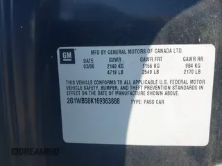 2006 Chevrolet Impala LS z VIN 2G1WB58K169363888, wystawiony jako IAAI lot #42457558 z przebiegiem 209 260 mil mil oraz . Historia ofert i sprzedaży dostępna na DreamBid. Obrazek 9.