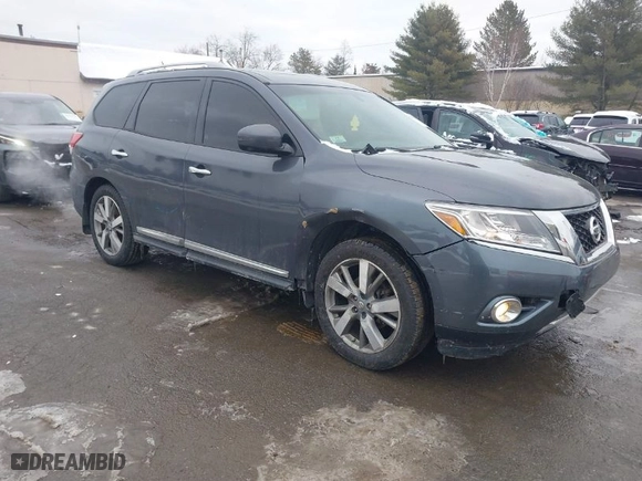 2013 Nissan Pathfinder SL with VIN 5N1AR2MM2DC632288, listed as a IAAI auction lot 41499281 with 120,182 mi miles. Bid and sale history available at carsss.com. Image 1.