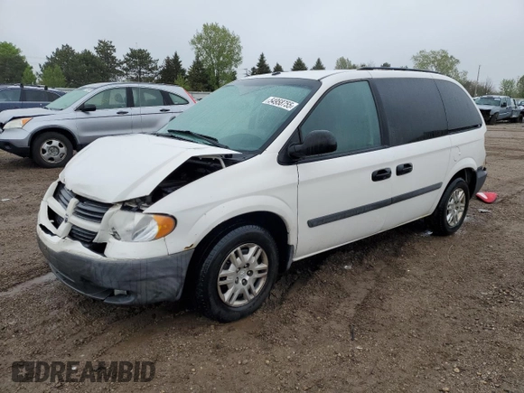 2007 Dodge Caravan SE z VIN 1D4GP25E57B258607, wystawiony jako Copart lot #54958755 z przebiegiem 183 488 mil mil oraz Szkoda całkowita • Salvage title. Historia ofert i sprzedaży dostępna na DreamBid. Obrazek 1.