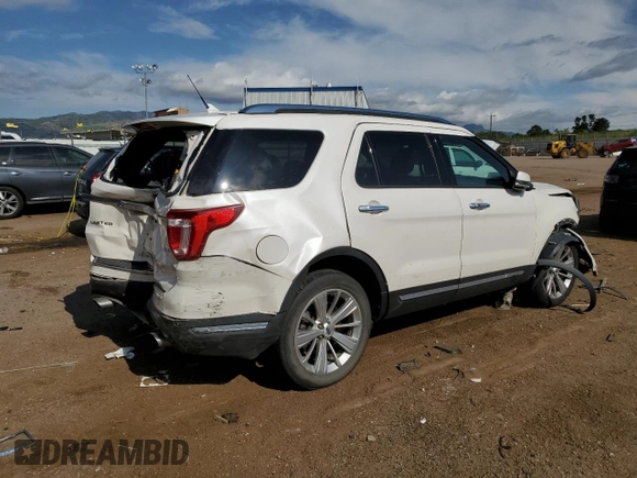 2019 Ford Explorer Limited with VIN 1FM5K8F89KGB48844, listed as a Copart auction lot 61423955 with 161,762 mi miles and Salvage title. Bid and sale history available at DreamBid. Image 3.