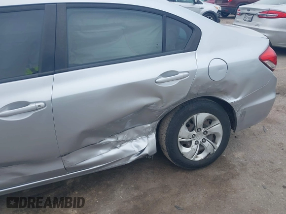 2013 Honda Civic LX with VIN 2HGFB2F54DH593805, listed as a IAAI auction lot 41561436 with 139,651 mi miles and . Bid and sale history available at DreamBid. Image 6.