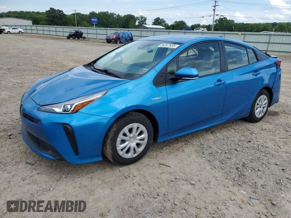 2022 Toyota Prius L Eco with VIN JTDKAMFU4N3159035, listed as a Copart auction lot 54347635 with 59,704 mi miles and Salvage title. Bid and sale history available at DreamBid. Image 1.