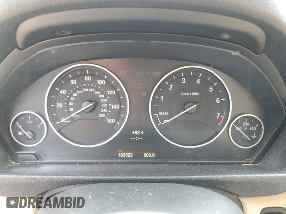 2013 BMW 3 Series 328i with VIN WBA3A5G51DNP20678, listed as a Copart auction lot 63311825 with 183,522 mi miles and Clean title. Bid and sale history available at DreamBid. Image 9.