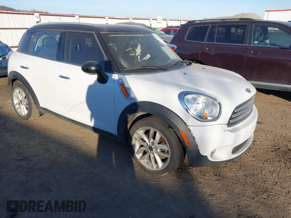 2012 MINI Countryman with VIN WMWZB3C55CWM03612, listed as a IAAI auction lot 41445142 with 217,495 mi miles and . Bid and sale history available at DreamBid. Image 1.