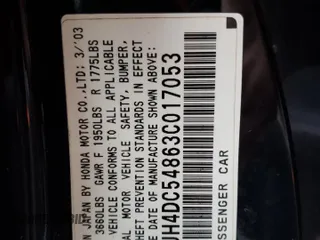 2003 Acura RSX z VIN JH4DC54863C017053, wystawiony jako Copart lot #51205435 z przebiegiem 153 722 mil mil oraz Szkoda całkowita • Salvage title. Historia ofert i sprzedaży dostępna na DreamBid. Obrazek 14.