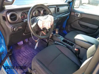2021 Jeep Wrangler Sport S with VIN 1C4GJXAG2MW819658, listed as a Copart auction lot 43348205 with 27,169 mi miles and Salvage Title. Bid and sale history available at DreamBid. Image 8.