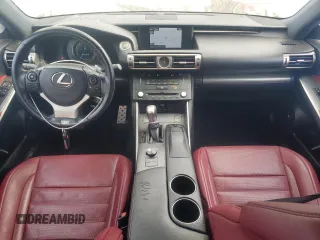 2016 Lexus IS 350 with VIN JTHBE1D27G5026974, listed as a Copart auction lot 50583985 with 105,843 mi miles and Salvage title. Bid and sale history available at DreamBid. Image 8.