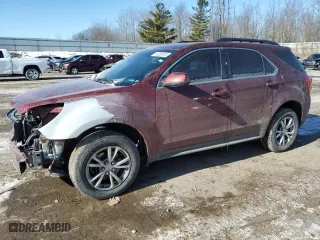 2017 Chevrolet Equinox LT with VIN 2GNALCEK3H6188420, listed as a Copart auction lot 44208515 with 164,046 mi miles and Clean Title. Bid and sale history available at carsss.com. Image 1.