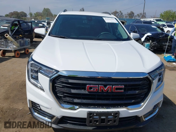 2023 GMC Terrain SLE with VIN 3GKALTEG0PL238404, listed as a IAAI auction lot 42143519 with 12,955 mi miles. Bid and sale history available at carsss.com. Image 13.
